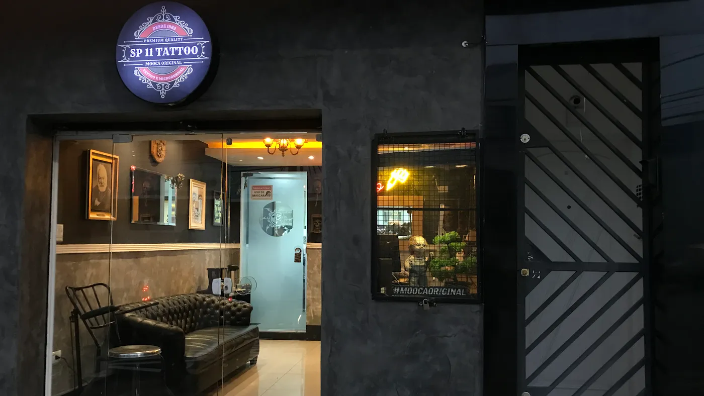 Fachada da SP 11 Tattoo no Belenzinho, São Paulo